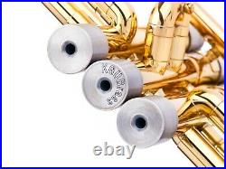 Jupiter Trumpet Trim Kit MEDIUM. KGUBrass. 998 Brushed Silver Plated