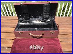 KANSTUL French Besson Classic Trumpet Najoom Leadpipe With Double Case Silver