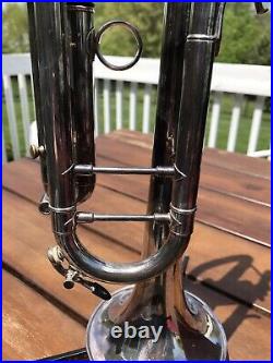 KANSTUL French Besson Classic Trumpet Najoom Leadpipe With Double Case Silver