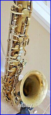 KING SUPER 20 TENOR SAX all pearls black roo pads recent overhaul silver neck