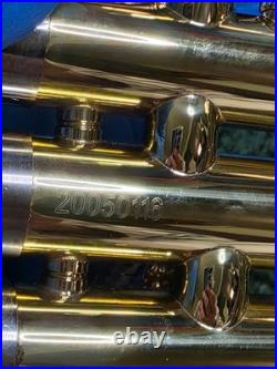 Kaizer B Flat Bb Gold Lacquered Yellow Brass Trumpet, Case, Cloths Gloves &Bag++