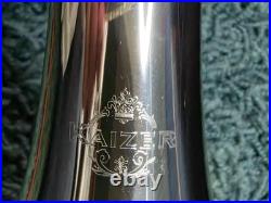 Kaizer B Flat Bb Gold Lacquered Yellow Brass Trumpet, Case, Cloths Gloves &Bag++