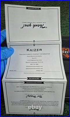 Kaizer B Flat Bb Gold Lacquered Yellow Brass Trumpet, Case, Cloths Gloves &Bag++