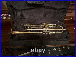 Kaizer Trumpet B Flat Bb Gold Lacquer- No Mouthpiece- Almost Perfect Condition