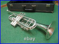 King 1500 Silver Trumpet Rebuilt & Excellent King Case and King 7C MP