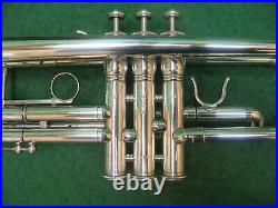 King 1500 Silver Trumpet Rebuilt & Excellent King Case and King 7C MP