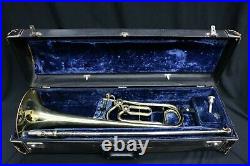 King 2106-6B Double Rotor Bass Trombone Duo Gravis Good Cond. Serviced 11-05-20