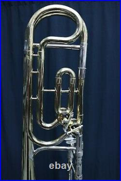 King 2106-6B Double Rotor Bass Trombone Duo Gravis Good Cond. Serviced 11-05-20