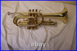 King Cornet Model #602 with Case Laquered Finish Made In Superior Condition