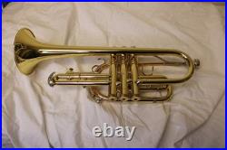 King Cornet Model #602 with Case Laquered Finish Made In Superior Condition