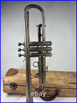 King H. N. White Liberty Silver 1050 Trumpet Serial # 39140 Early 1890s-1915