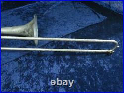 King Liberty 2B Silver Trombone Ser#366851 Great Overhaul Candidate Plays