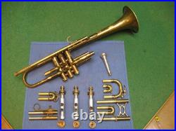King Liberty Trumpet Bb/A 1945 Reconditioned Original Case & King M18 MP