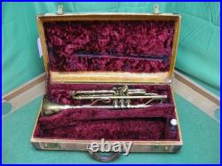King Liberty Trumpet Bb/A 1945 Reconditioned Original Case & King M18 MP