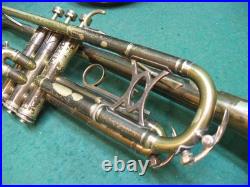 King Liberty Trumpet Bb/A 1945 Reconditioned Original Case & King M18 MP