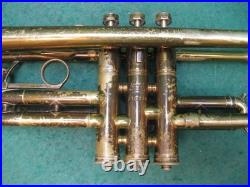 King Liberty Trumpet Bb/A 1945 Reconditioned Original Case & King M18 MP