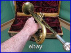 King Liberty Trumpet Bb/A 1945 Reconditioned Original Case & King M18 MP