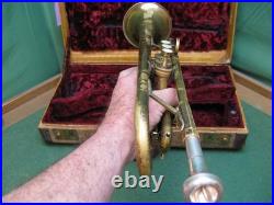 King Liberty Trumpet Bb/A 1945 Reconditioned Original Case & King M18 MP