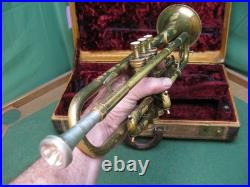 King Liberty Trumpet Bb/A 1945 Reconditioned Original Case & King M18 MP