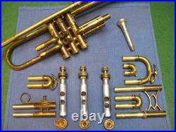 King Liberty Trumpet Bb/A 1945 Reconditioned Original Case & King M18 MP