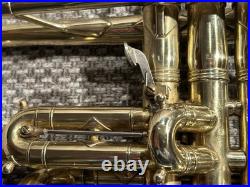 King Master Model Raw Brass 1939 Cornet w Bach 7C Mouthpiece (no case)