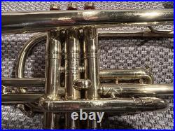 King Master Model Raw Brass 1939 Cornet w Bach 7C Mouthpiece (no case)