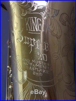 King Super 20 Baritone Saxophone, Beautifully Restored