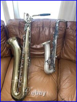 King Super 20 Baritone Saxophone and C Melody sax