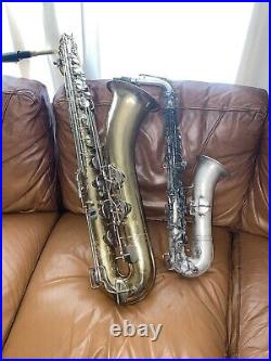 King Super 20 Baritone Saxophone and C Melody sax