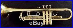 King Super 20 S2 Model (large bore) 1048 Bb Trumpet with Case and Bach 5C MP