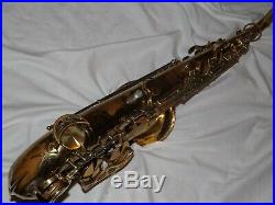 King Zephyr Tenor Saxophone #349XXX, Reverse Socket, Looks Rough, Plays Great
