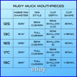 LEGENDS BRASS Rudy Muck Mouthpieces 12S 13C 16S 17C 19C