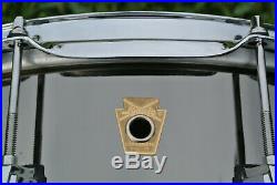 LUDWIG USA 8 or 8X14 BLACK BEAUTY SNARE DRUM MODEL LB408! LOT #D702