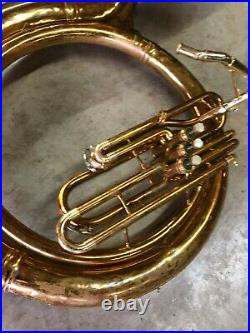 Late 70's King 2350 Brass Sousaphone, serviced Good playing condition #SAS07