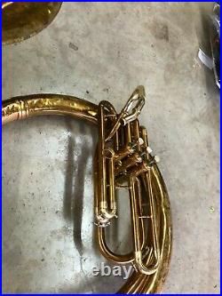 Late 70's King 2350 Brass Sousaphone, serviced Good playing condition #SAS07
