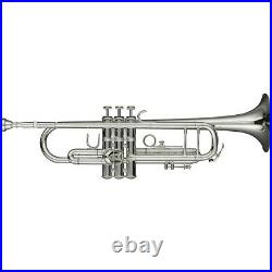 Levante LV-TR6301 Bb Trumpet Monel Valves Slvr Pltd Gld Brss Bll 194744485053 OB