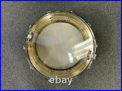 Ludwig 2019 Anniversary LB403 6.5x14 Super Brass Snare Drum withNickel Hardware