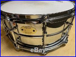 Ludwig 6.5X14 Limited Edition Brass Supraphonic Tube Lug Snare SEE PICS AS IS