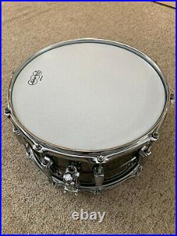 Ludwig LB408 Black Beauty 14 inch x 8 inch Brass Snare Drum, Ahead snare case