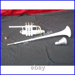 MELODY SOUND Sai Musical India Bb low pitch brass musical instrument FLAG TRUMPE