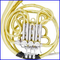 MENDINI MFH-30L INTERMEDIATE BAND Bb/F DOUBLE FRENCH HORN with TUNER