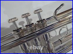 MINT! BACH STRADIVARIUS Model 37 ML Pro Trumpet-Silver-Made in Elkhart USA