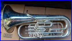 Mack Brass EU1150S 4 Valve Compensating Silver Euphonium w Case