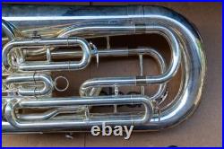 Mack Brass EU1150S 4 Valve Compensating Silver Euphonium w Case