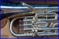 Mack Brass EU1150S 4 Valve Compensating Silver Euphonium w Case