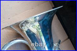 Mack Brass EU1150S 4 Valve Compensating Silver Euphonium w Case