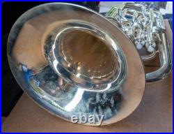 Mack Brass EU1150S 4 Valve Compensating Silver Euphonium w Case