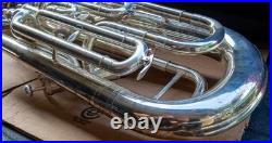 Mack Brass EU1150S 4 Valve Compensating Silver Euphonium w Case