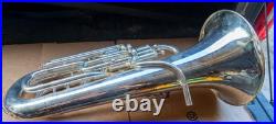 Mack Brass EU1150S 4 Valve Compensating Silver Euphonium w Case