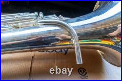 Mack Brass EU1150S 4 Valve Compensating Silver Euphonium w Case